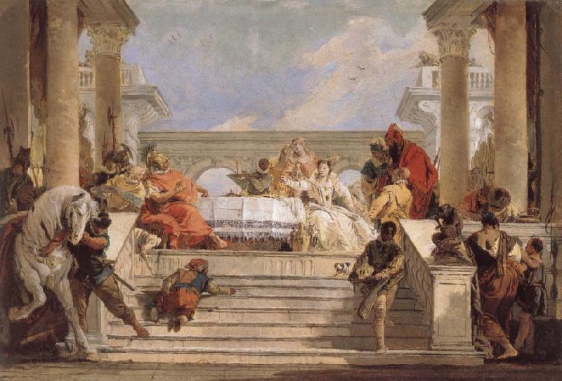 Giovanni Battista Tiepolo THe Banquet of Cleopatra Spain oil painting art